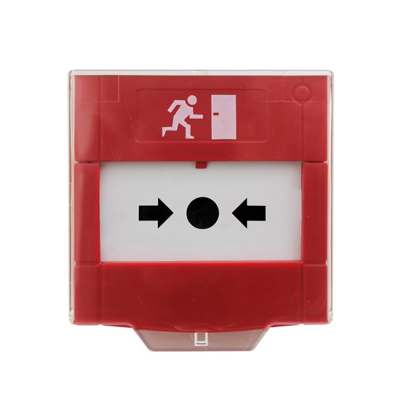 porcelana Botón de vidrio de emergencia Sistema de alarma contra incendios Botón de liberación Botón de salida de emergencia reiniciable con control de acceso LED fabricante