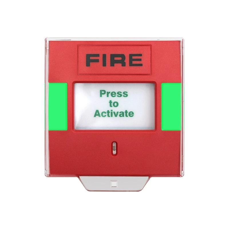 porcelana Sistema de alarma de seguridad Puerta de emergencia Liberación cuadrada Manual de llamada de vidrio de break de emergencia Direccionable fabricante