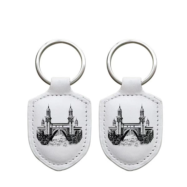 Chine Taille / logo personnalisée13.56 MHz Ultralight C NFC Keytag RFID Le cuir en lecture seule ou lecture de la clé d'écriture pour le contrôle d'accès à la porte fabricant