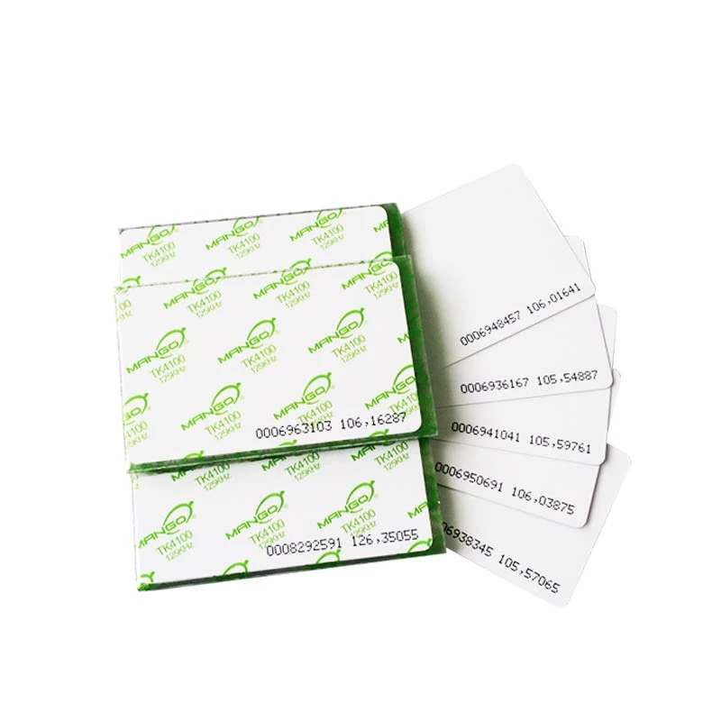 Chine 125 kHz Mango TK28 PVC Cartes RFID Cartes d'accès Carte de contrôle CR80 CARDE RFID fabricant