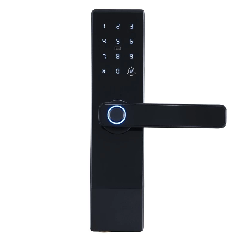 Chine TUYA Smart Security Lock WiFi Mot de passe digital empreinte RFID IC Lecteur de carte digitale Gandage d'empreinte digitale Application Network Smart Door Lock fabricant