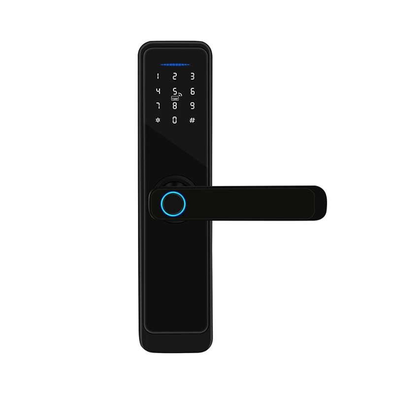 Chine High Security Tuya Smart Door Lock d'empreinte digitale Mortise Home Office Smart Wood Door Lock fabricant