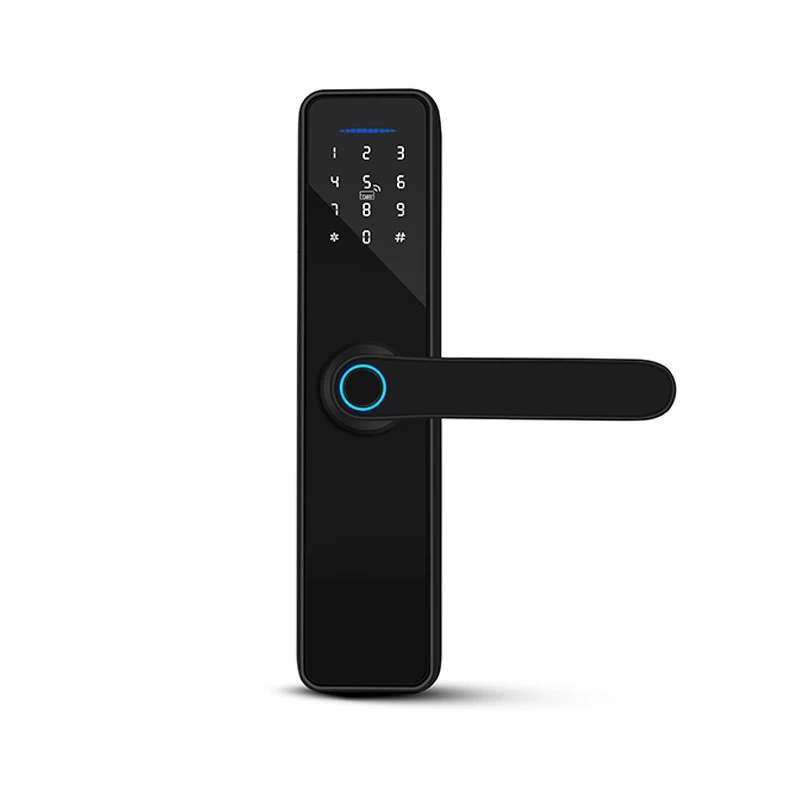 Tuya Smart Digital Door Lock بدون مفتاح مع بصمات الأصابع RFID Fechadura eletronic للاطلاع على قفل باب التحكم عن بُعد في المنزل