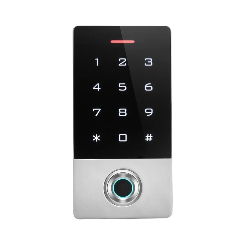 China Biometrie Fingerabdrucksensor Fingerabdruck Reader Access Control Tastatur RFID Access Control Card Reader für den Außenbereich Hersteller