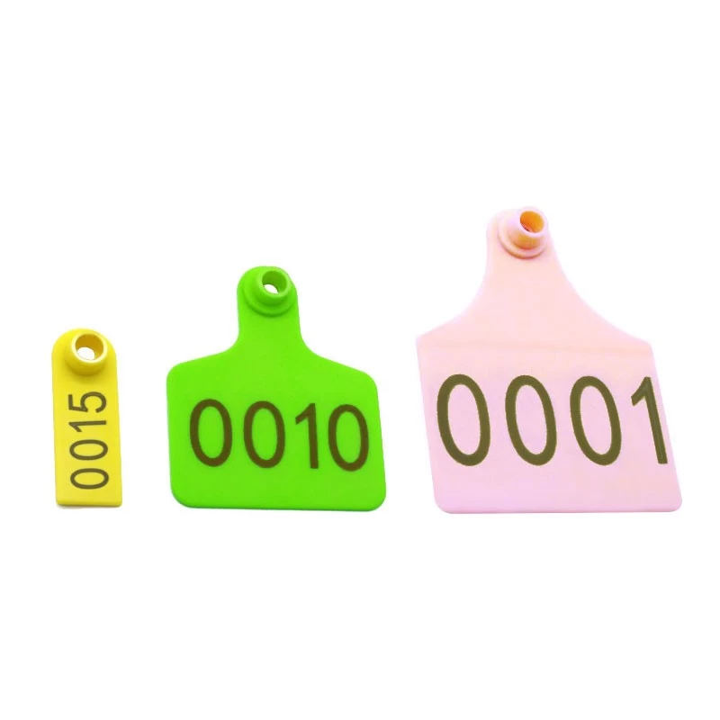 Animal Ear Tag with Number bar Code logo Ear Tagger Sheep Cattle Ear Tags