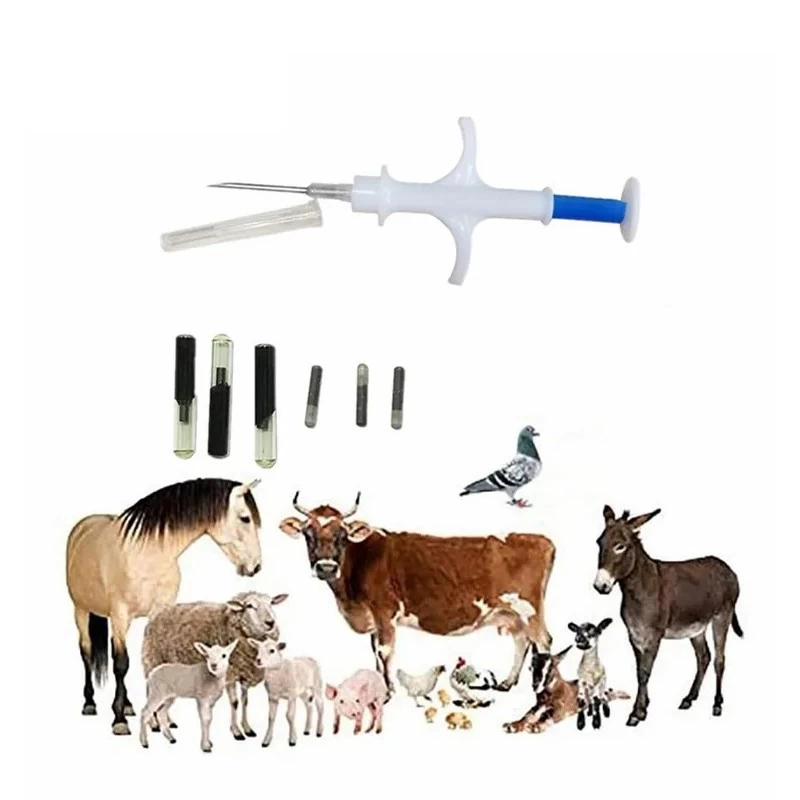 الصين RFID Animal Microglchip PET ID شريحة محقنة قابلة للزرع للماشية تحديد الصانع