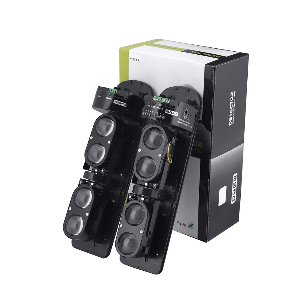 China Sensor de Detector de Viga Anti-Intrusão de Alta Desenção de 4 Vigas Antilhas Sensor de Detector de Viol Infravermelho para Segurança Sistema de Alarme de Segurança fabricante