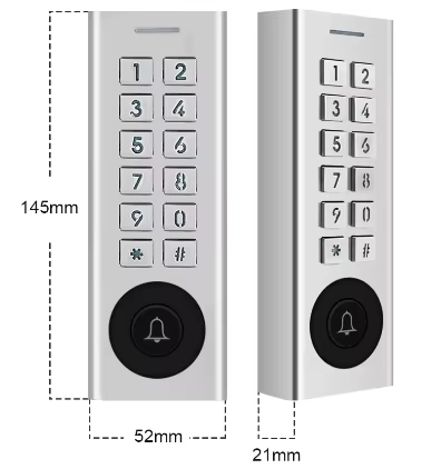 Factory Price K12-Ble Waterproof TTlock Bluetooth/WIFI Digital Metal Keypad Access Control Proximity Card Standalone Smart Access Control