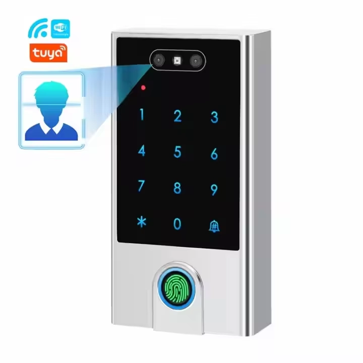 China China Smart Tuya Wifi Biometric Attendance Access Control EM+Mifare Card Facial Recognition Door Access Control System Factory Supplier manufacturer