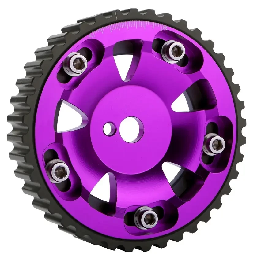 China Adracing High Performance Aluminum Alloy Adjustable Cam Gear Mitsubishi 4G93 Engine Timing Camshaft Gear Pulley manufacturer