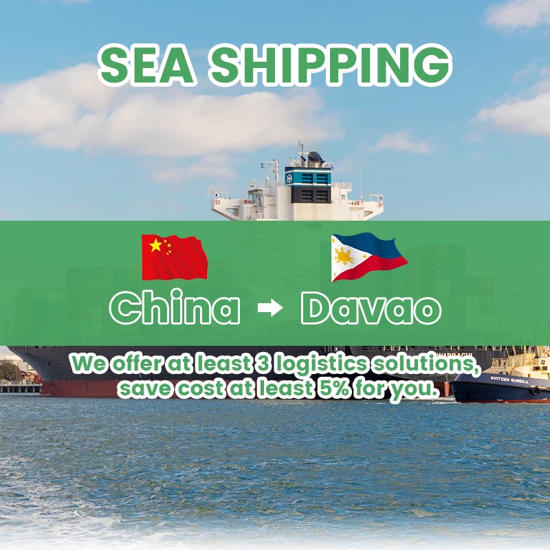 Shipping from China to Manila Cebu Davao sea freight with customs clearance service