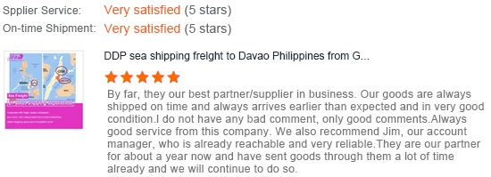 Freight forwarder China to Philippines sea shipping agent door to door door to port