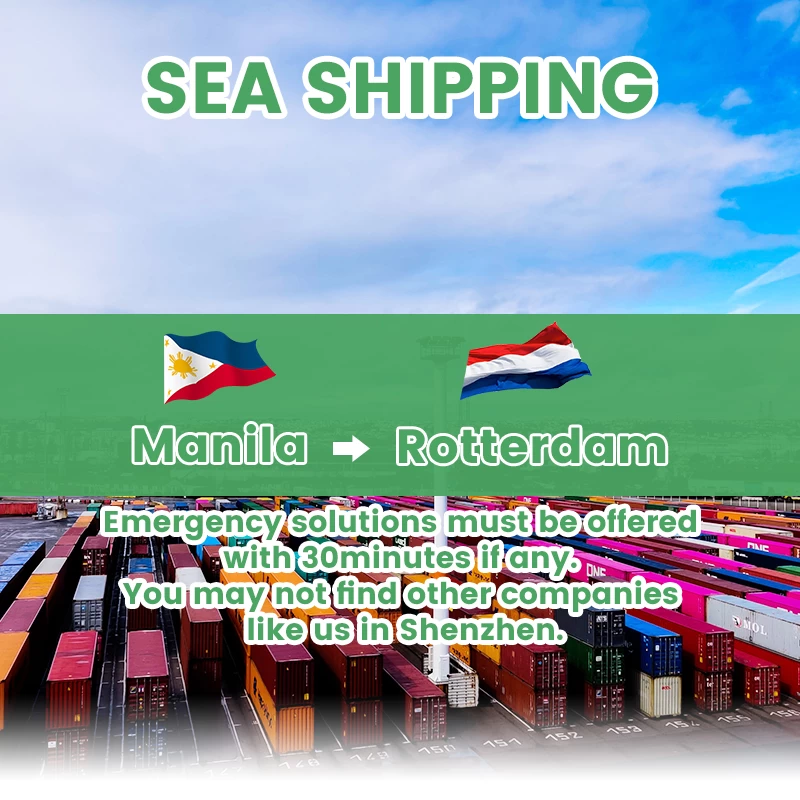Shipping from Manila Philippines to Europe by sea freight forwarder Shenzhen