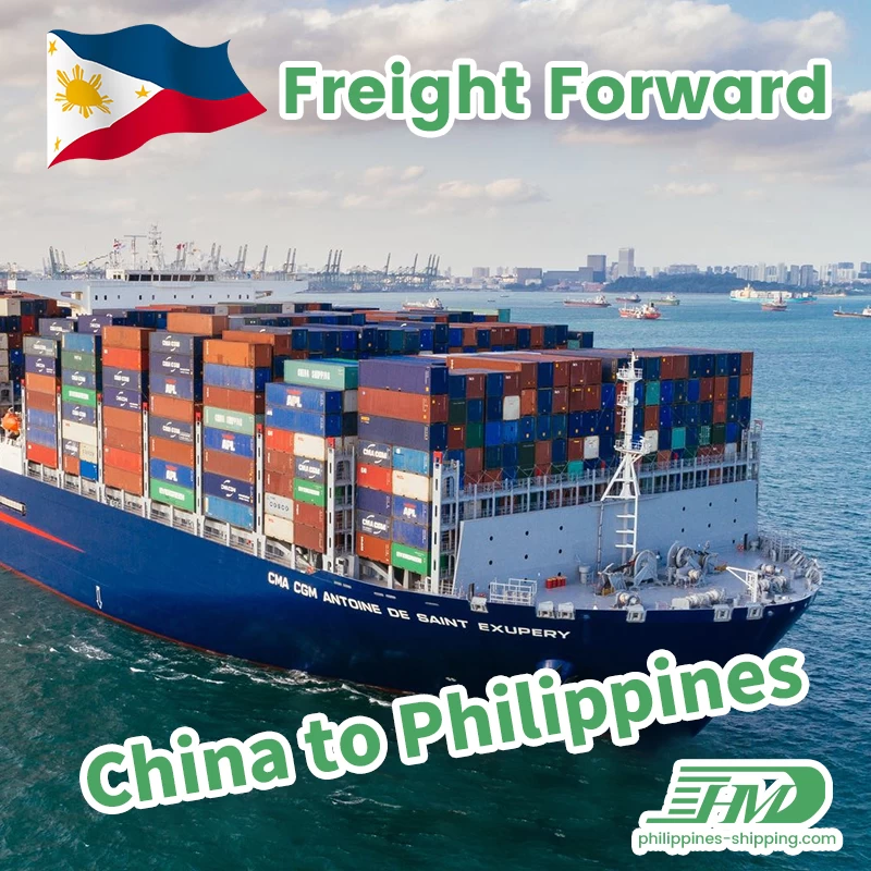 Sea freight forwarder from Guangzhou Shenzhen China to Manila Cebu Davao Philippines door to door shipping