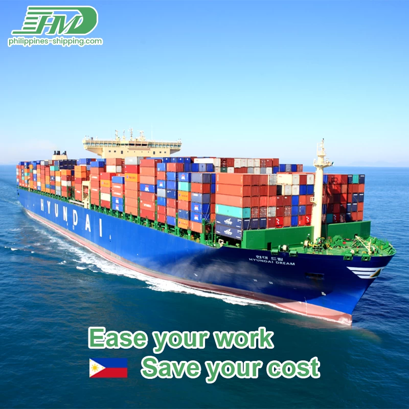 Fast international shipping forwarder from China to Manila Davao Philippines DDU DDP Sea freight