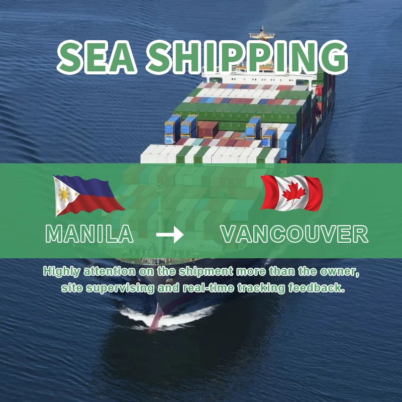 物流服务菲律宾马尼拉达沃到加拿大门到门海运货运代理
