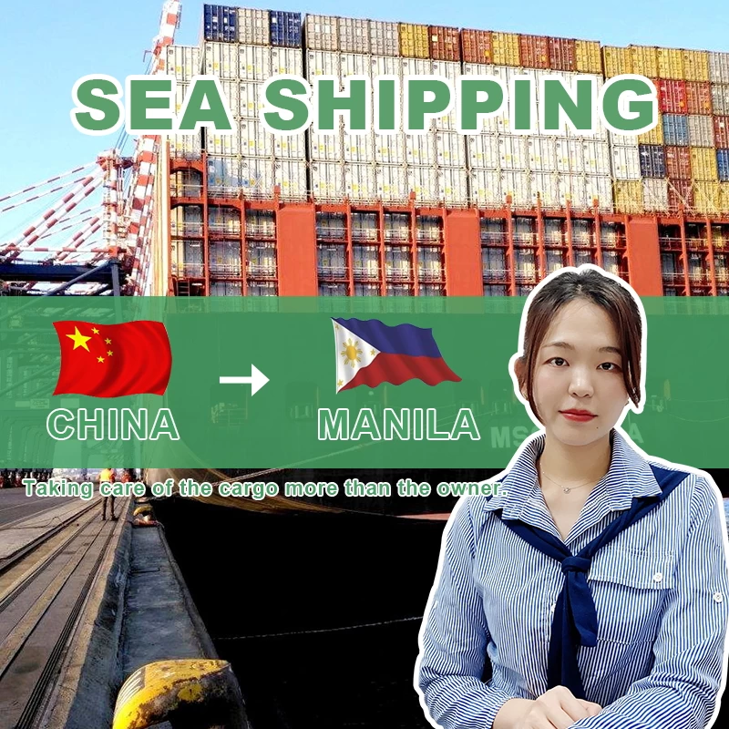 Freight forwarder China to Philippines sea shipping door to door delivery to Cebu  customs tax