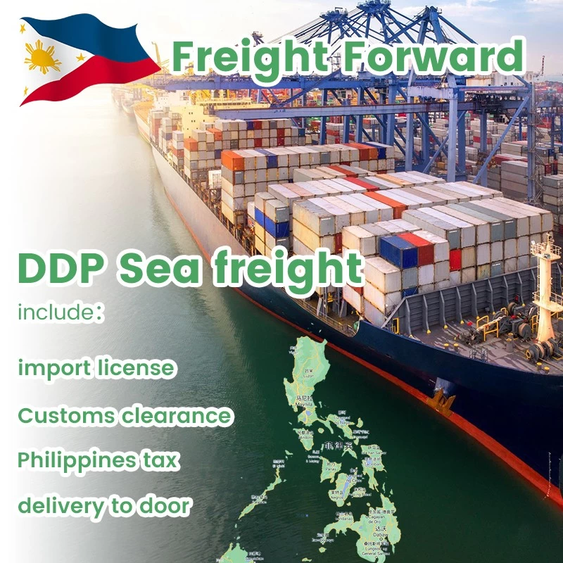 Sea logistics agent Philippines to Long beach sea freight door to door service