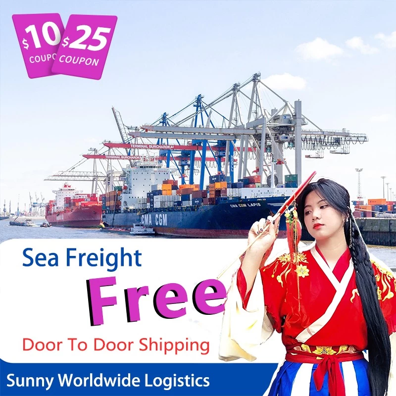 Sea freight free from china to Europe forwarding rates warehouse in Shenzhen door to door service customs clearance,Sunny Worldwide Logistics