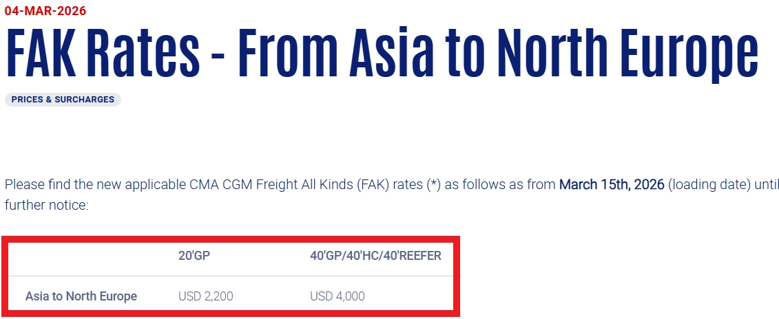 The waves are rising again! European shipping has started to surge! -Lithium batteries shipped from China to Manila