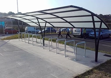 China Requirements for bicycle parking sheds and production design specifications manufacturer