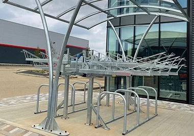 China China Double Decker Bicycle Parking Rack manufacturer