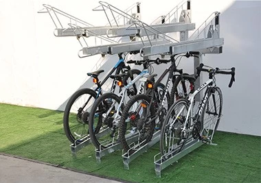 Chine Nouveau support de stationnement et abri pour vélos à deux étages fabricant