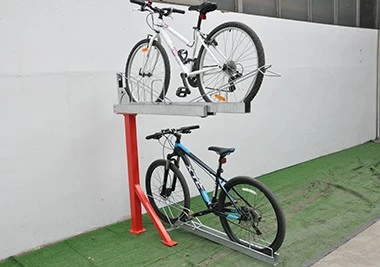 China double decker bike rack for saving space manufacturer