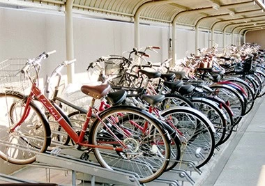 China Dubbellaags fietsenrek is in een hete producerende fabrikant