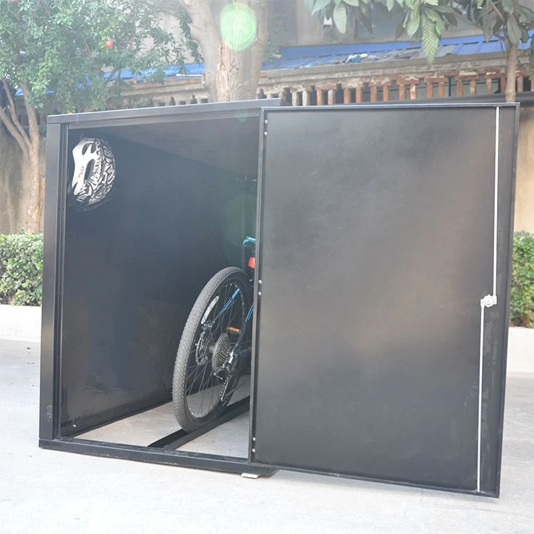 Boîte de rangement pour vélos d'extérieur en acier verrouillable