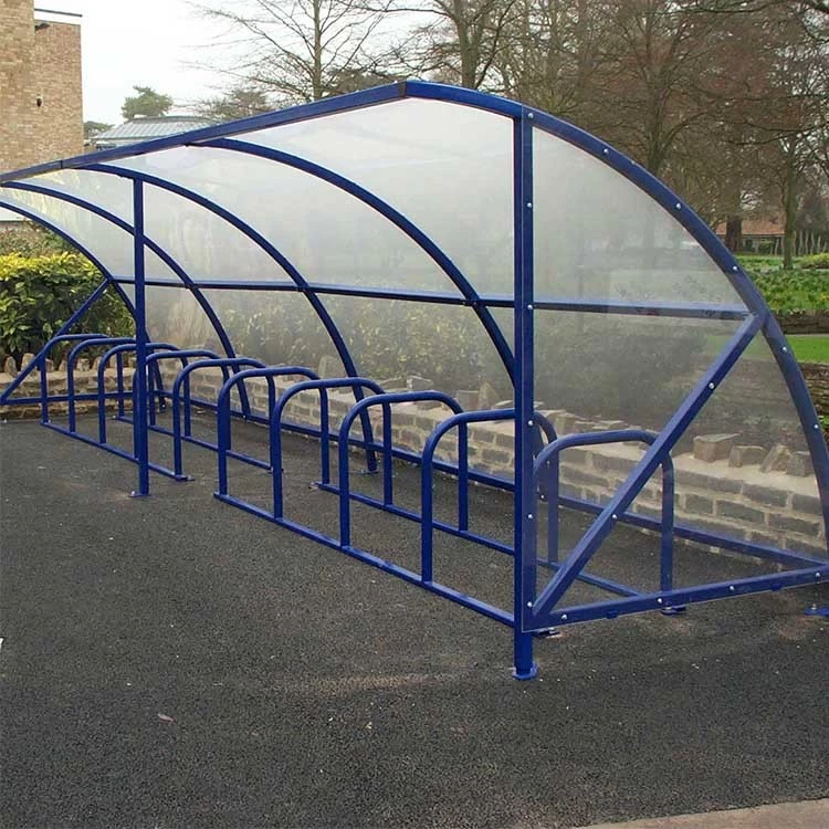 China Factory Outdoor Customized Galanized Bike Storage Shelters Shed(ISO Approved)