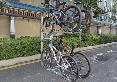 Κίνα Πλεονεκτήματα των ραφιών ποδηλάτων δύο επιπέδων για σχολεία και επιχειρήσεις κατασκευαστής