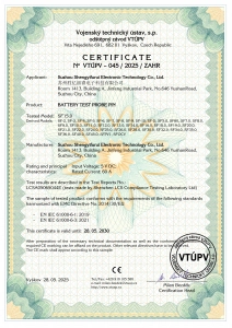 CE certificate for high current probe pin