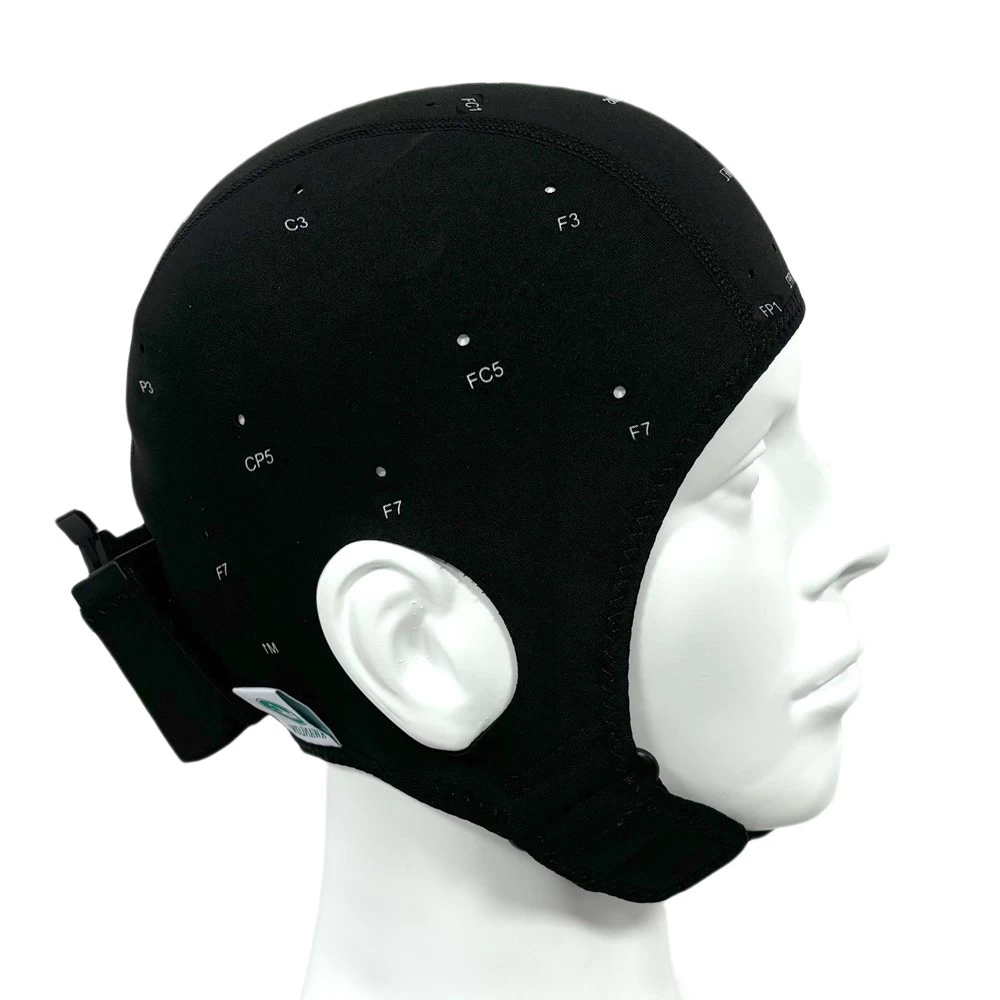 China Cap de 32 líderes EEG compatível com 10-20 Sistema Internacional de Eletrodos | Reutilizável EEG Universal Cappa de cabeça | Fabricante da China Dongguan fabricante