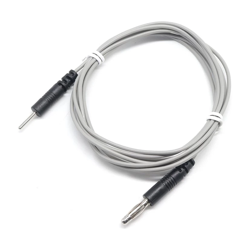 China Factory Customized 4.0mm Banana Plug to 2.0mm Electrode Pin Cable | Dongguan Medical Sensor Cable Manufacturer manufacturer