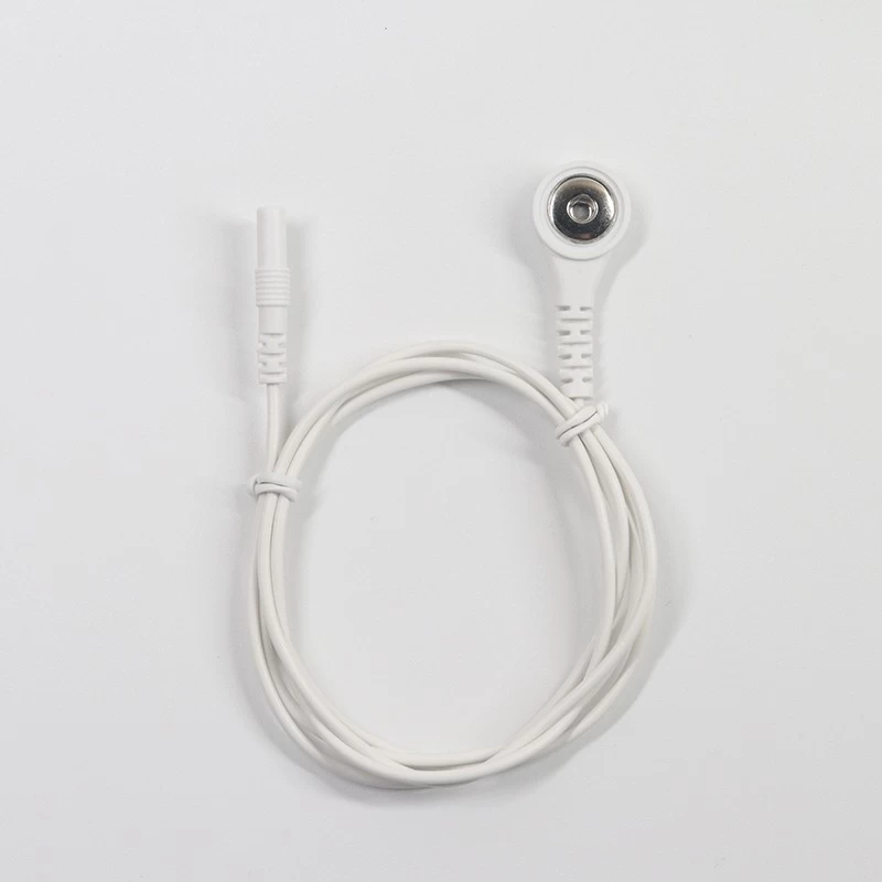 China 2.0mm Female Electrode Pin to 4.0mm Female Snap Lead Wire for TENS EMS Devices | TENS EMS Lead Wire Manufacturer manufacturer