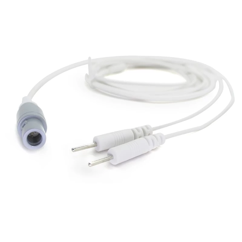 China Customized 2 Pin Lemo Plug to 2.0mm Electrode pin Cable with 2 Lead Wires | Dongguan ISO13485 Medical Cable Manufacturer manufacturer