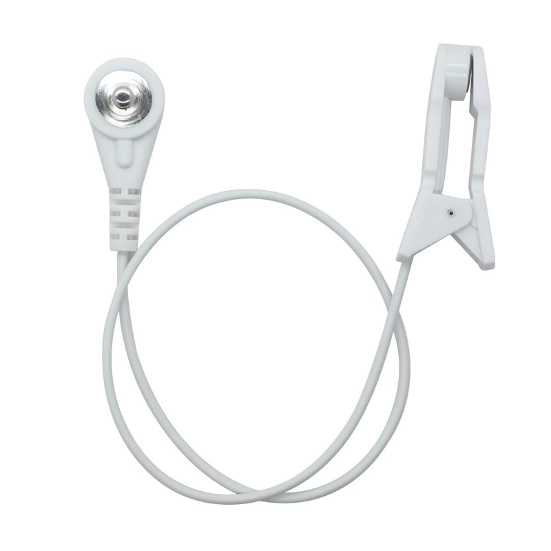 China Customized 4.0mm Male Snap To Ear Clip Electrode Cable | Dongguan Medical Cable Manufacturer manufacturer