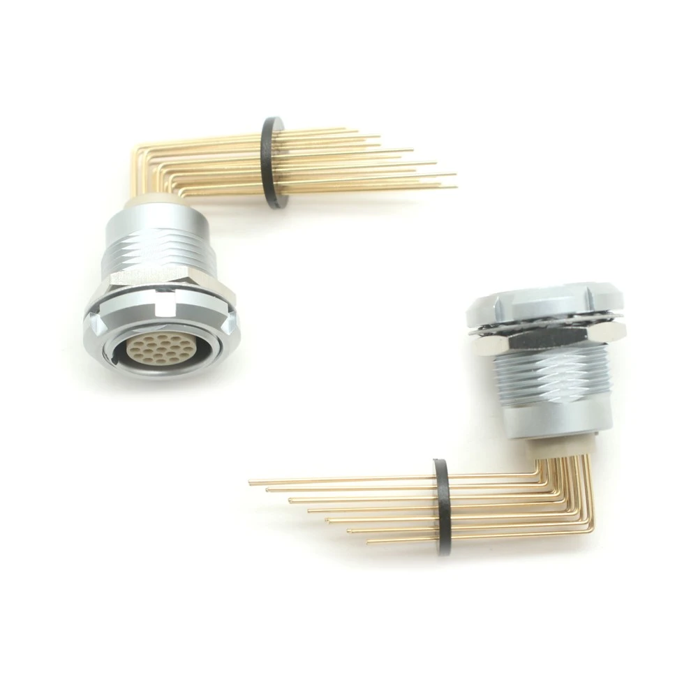 China Metal LEMOs Compatible 2B 19Pin Female Socket Connector | ISO13485 Dongguan Manufacturer manufacturer