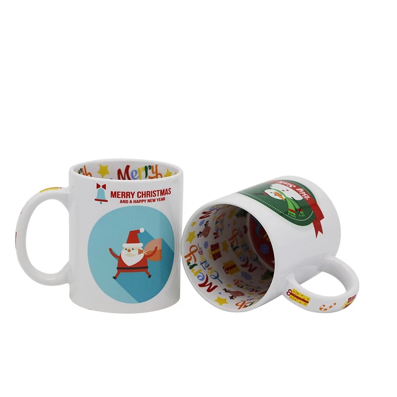 11oz Sublimation Ceramic Theme Motto Mug For Merry Christmas