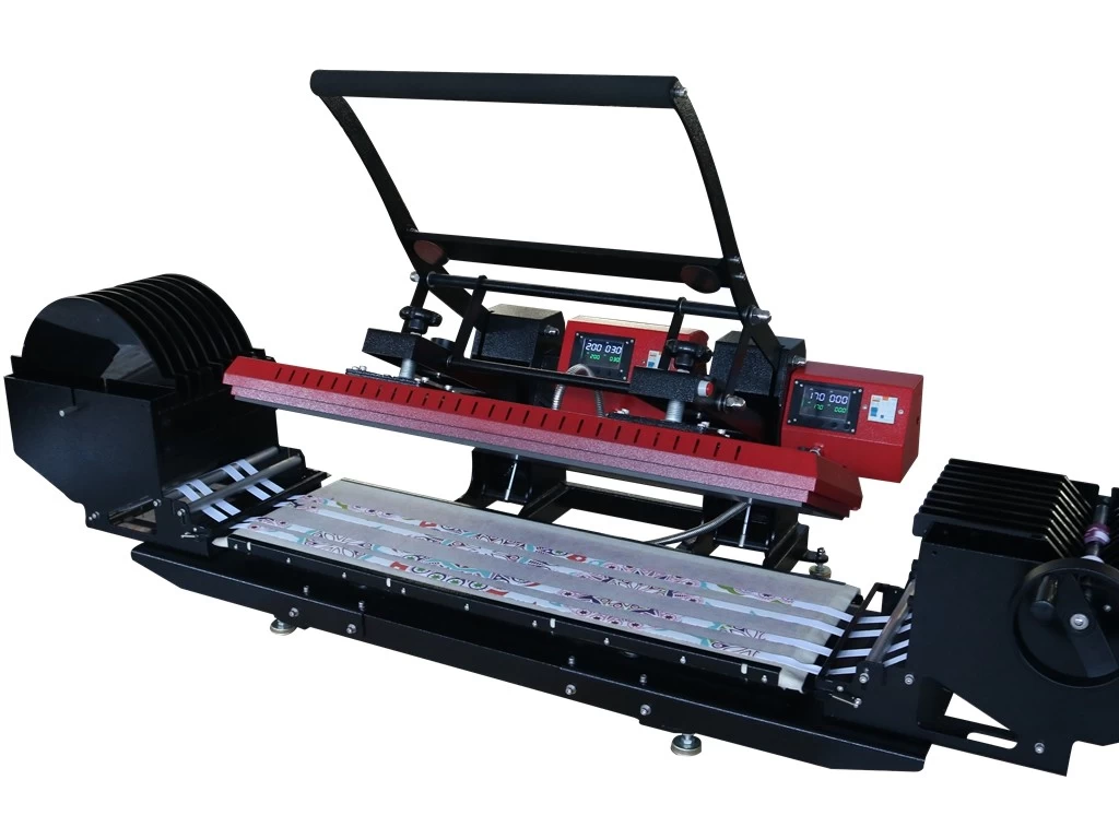 China LZP Dual Heat Platen Lanyard Heat Press mit Zuführvorrichtung – 25 x 100 cm Hersteller