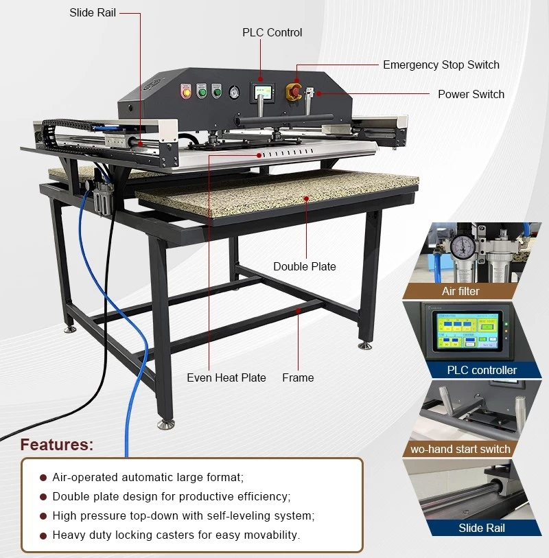 How to Use Large Format Heat Press Machine - Easy to Operate 