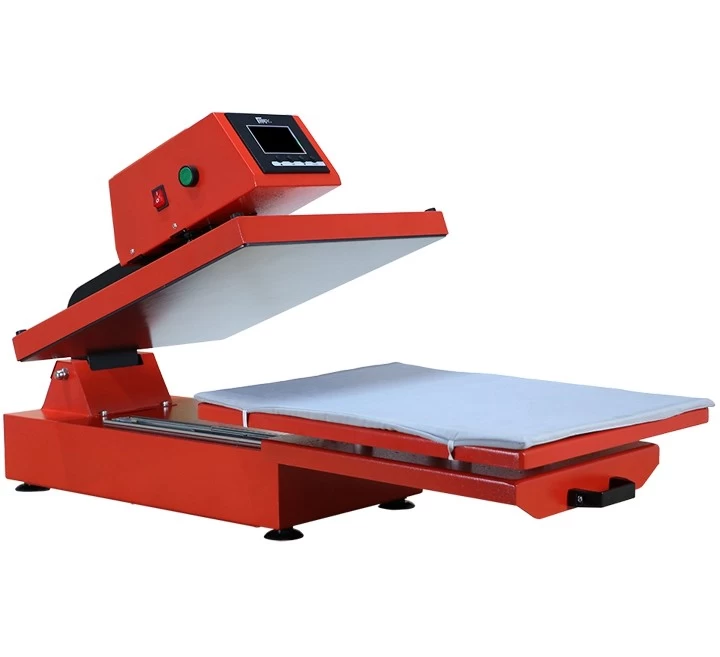 China Vollautomatische Transferpresse mit ausziehbarem Pressbett – Modell A Hersteller