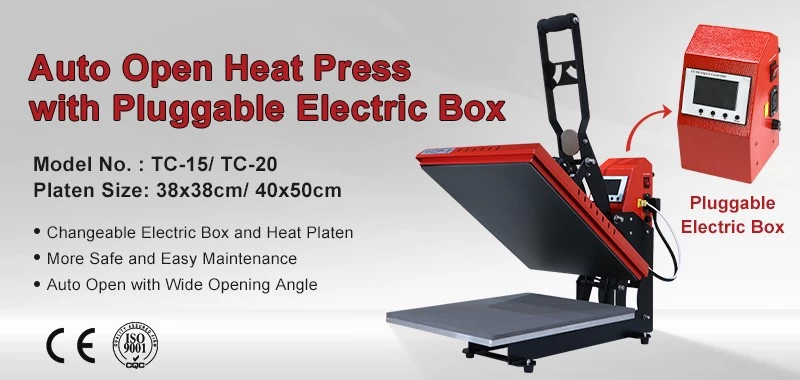 Revolutionary Heat Press Innovation: TC Auto Heat Press with Detachable Control Box