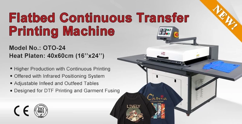 Innovated Continuous Heat Transfer Machine - Enabling Seamless Printing on T-shirts