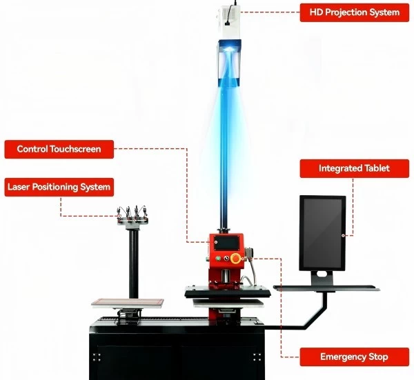 Revolutionize Your Apparel Production with the TSLE Dual Station Heat Press