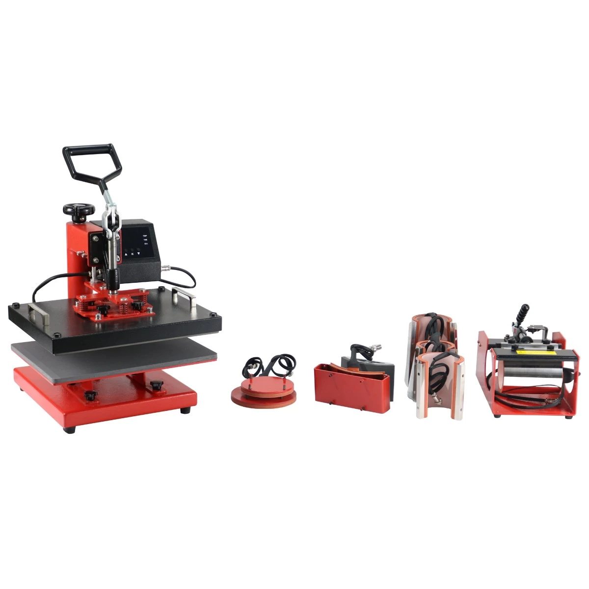 China ECH-800 Commercial-Grade Swing Away Heat Press | 8-in-1 Multi-Function T-Shirt Printer | Smart Temp Control/29x38cm Jumbo Platen/Multi-Surface Compatibility manufacturer