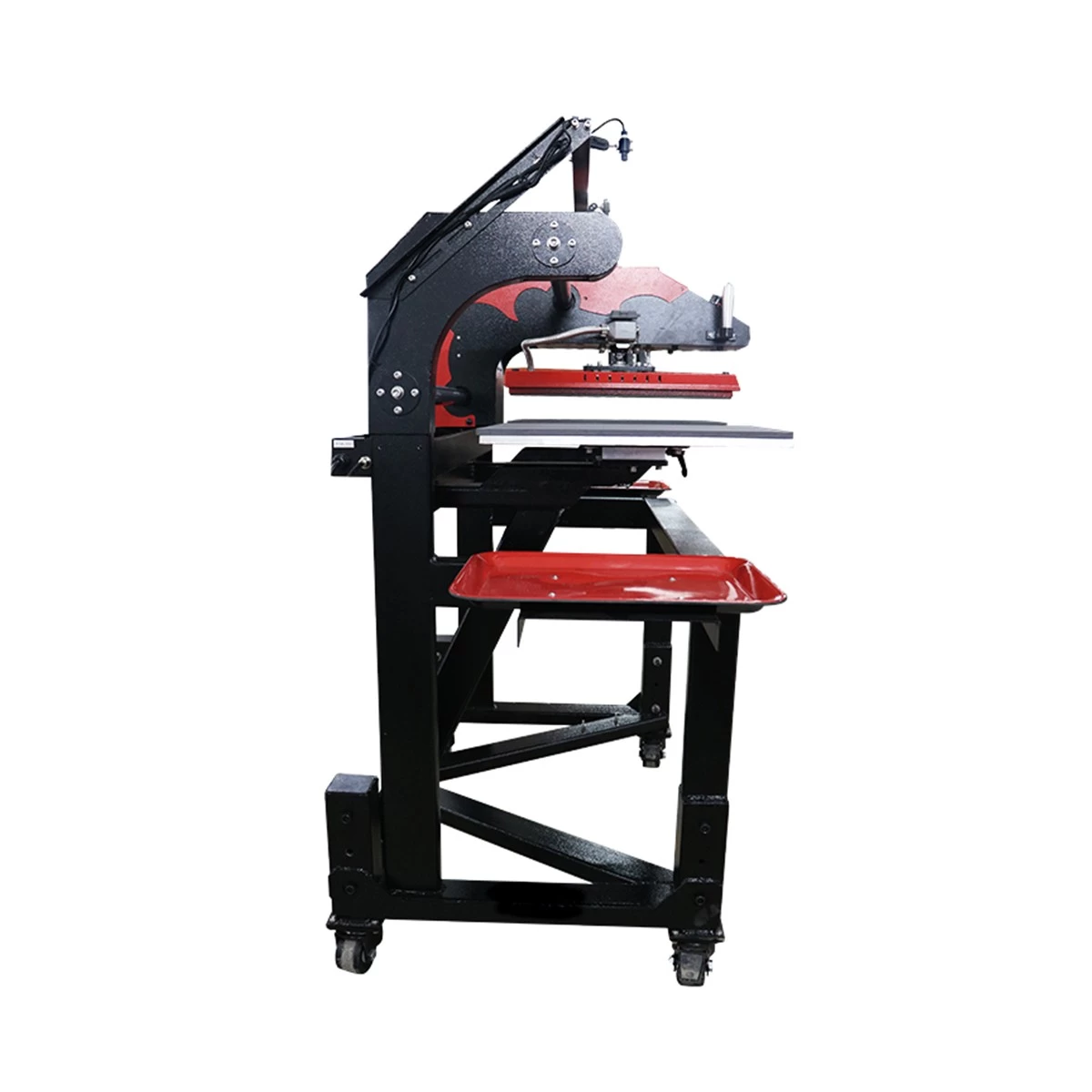 Demon-45 Dual Shuttle Pneumático Pressione 40x50cm com suporte de piso e dispositivo de posicionamento infravermelho