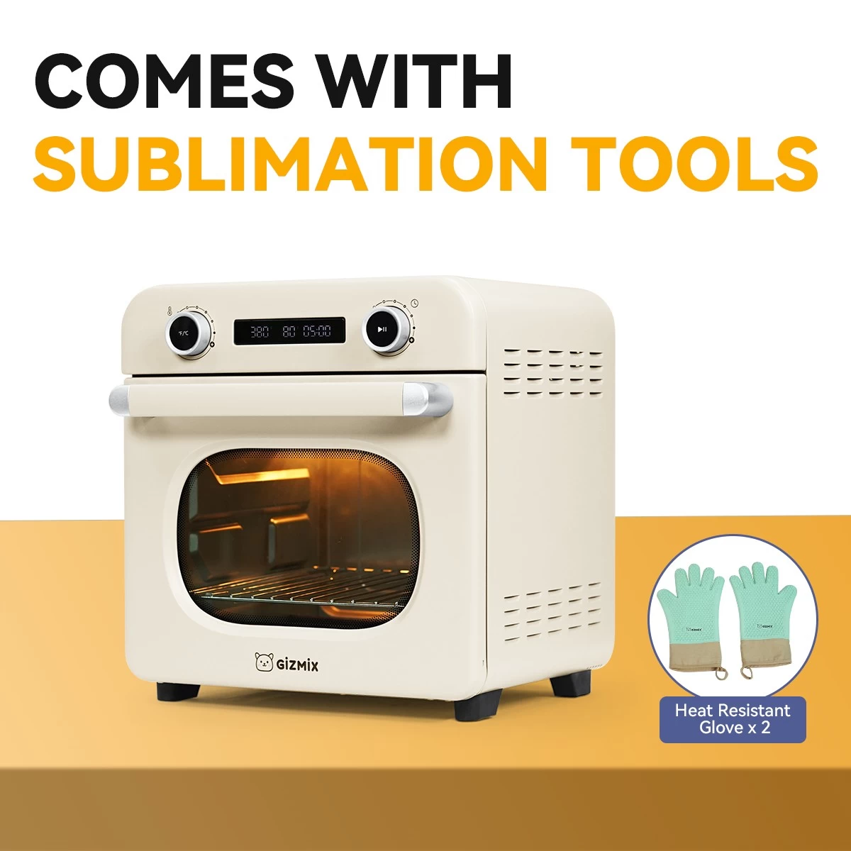 GIZMIX 18L Sublimation Forno - Pressa di calore multi -superficie per tazze, bicchieri e bottiglie