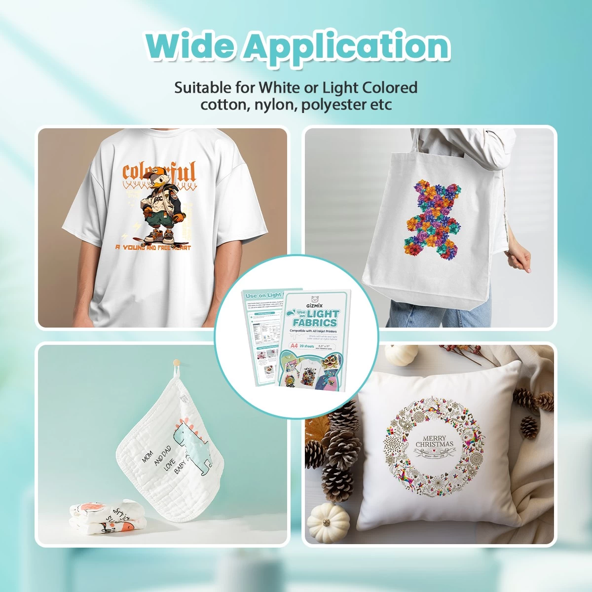GIZMIX Light-Colored Heat Transfer Paper 150g